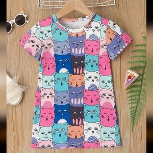 😺Cute cat dress 1-2 Y 3-4 Y